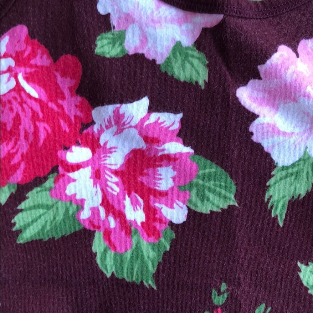 Abercrombie & Fitch burgundy floral tank - Picture 5 of 5